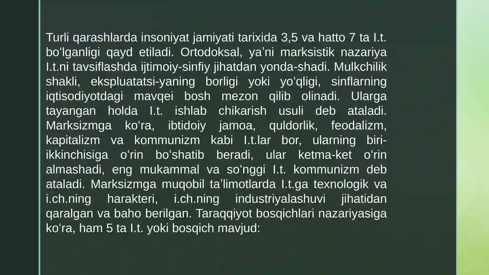 Iqtisodiytizimlar va ularning turlari 4