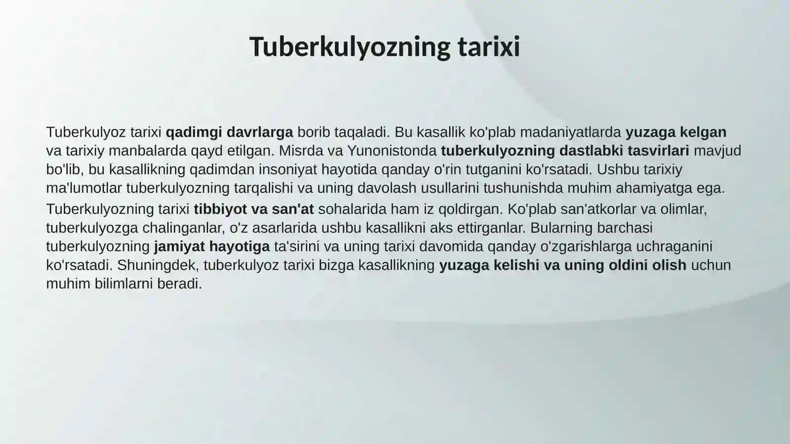 Tuberkulyoz yalliglanishining immunologik va genetik aspektlari 4