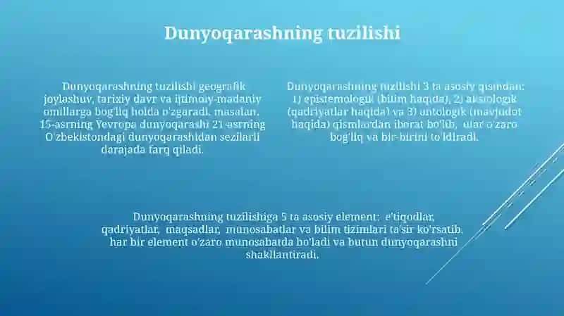 Dunyoqarashning mohiyati tuzilishi va asosiy funksiyalari 4