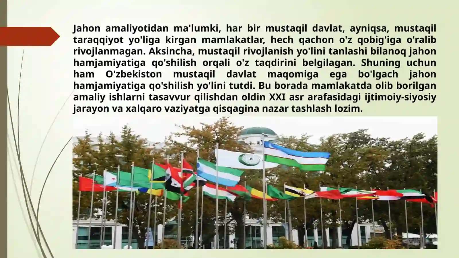 O‘zbekiston va jahon hamjamiyati 4