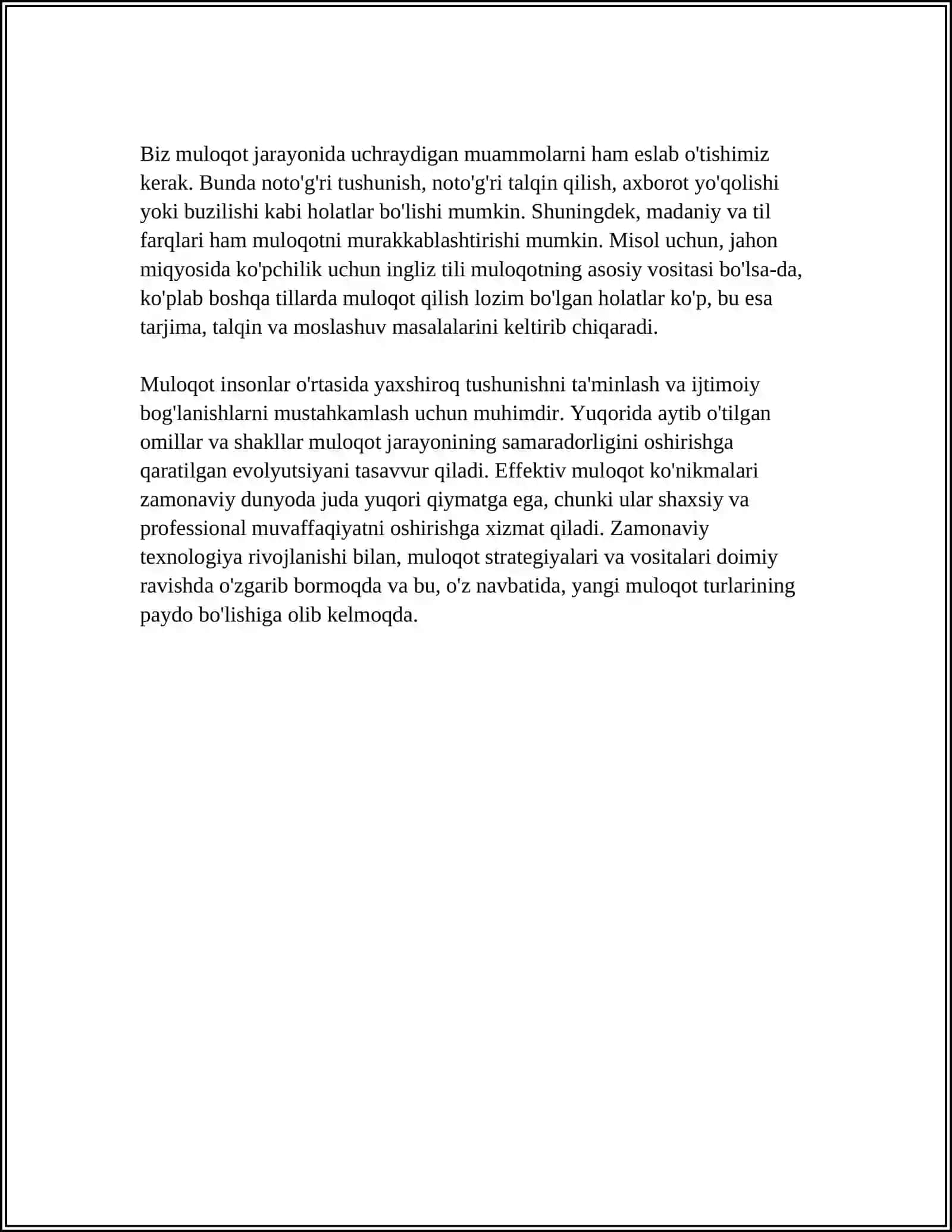 MULOQOT TEXNIKASI VA UNING TARKIBIY QISMLARI 4