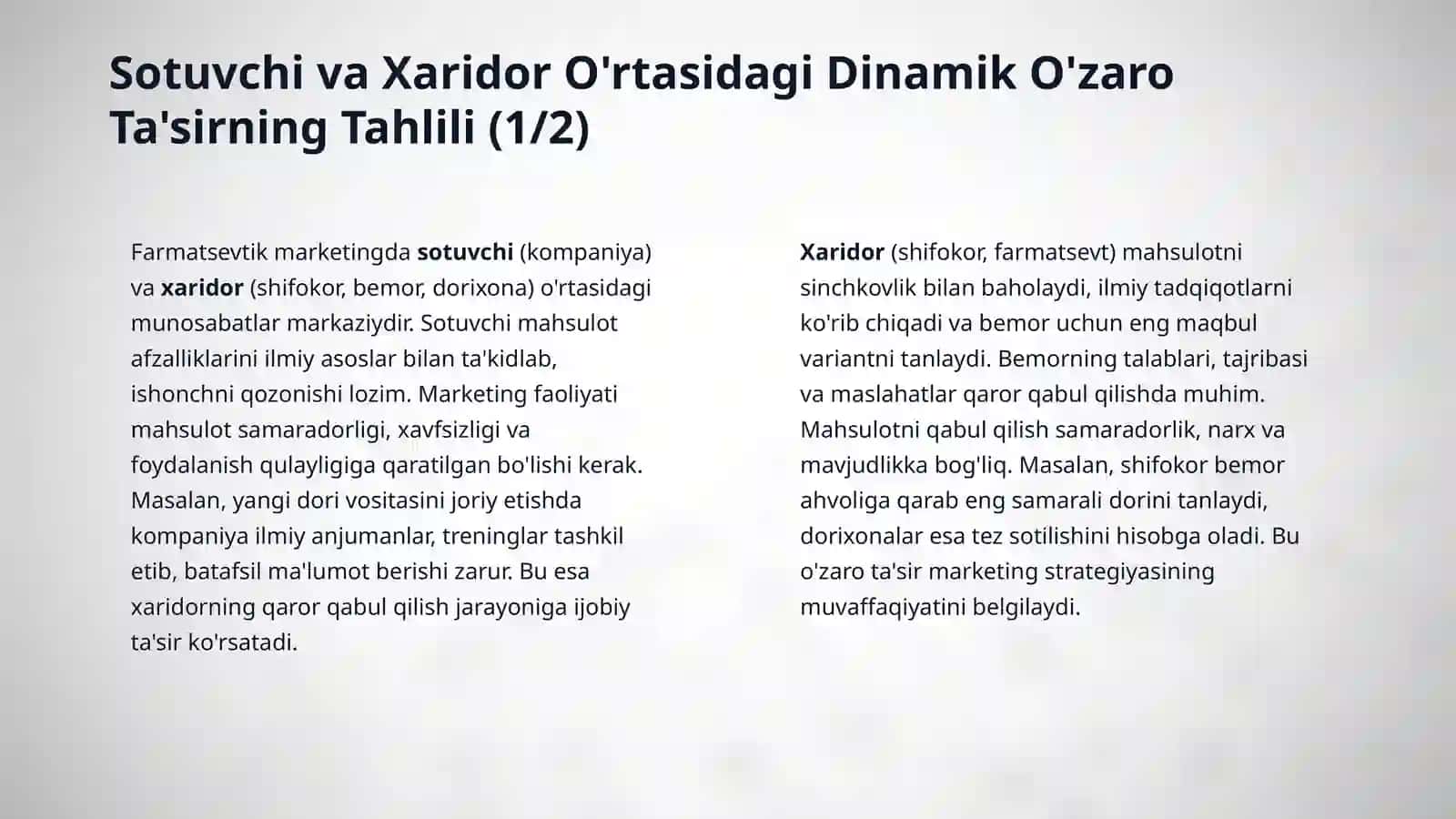 Farmatsevtik marketing mikro muxiti 4