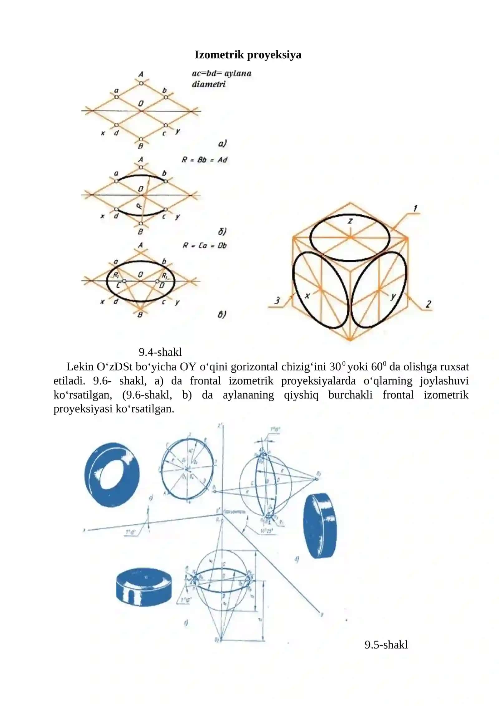 To’g’ri burchakli izometrik proyeksiyalarni aniqlash 4