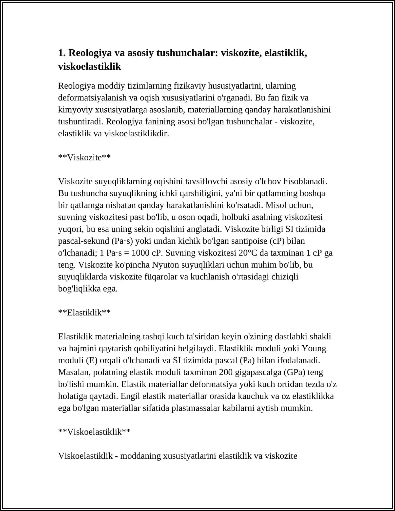 POLIMER KOMPOZITSION MATERIALLARNI REOGANAL XOSSALARI 4