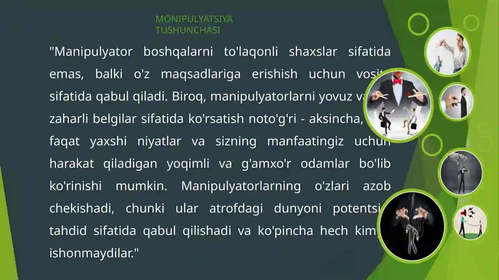 MONIPULYATSIYA PSIXOLOGIK TA’SIR USULI SIFATIDA 4