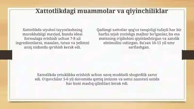 Harfiy san’atlar tarix 4