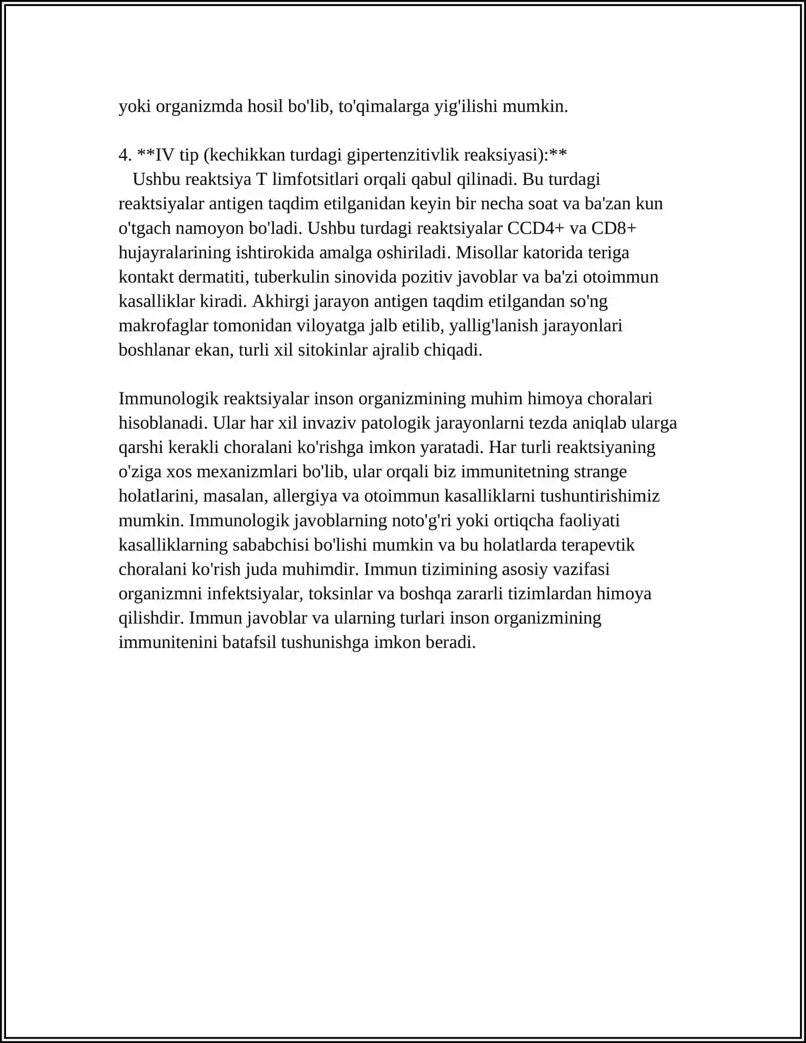 IMMUNOLOGIK REAKSIYALARNING MORFOLOGIK ASOSLARI 4