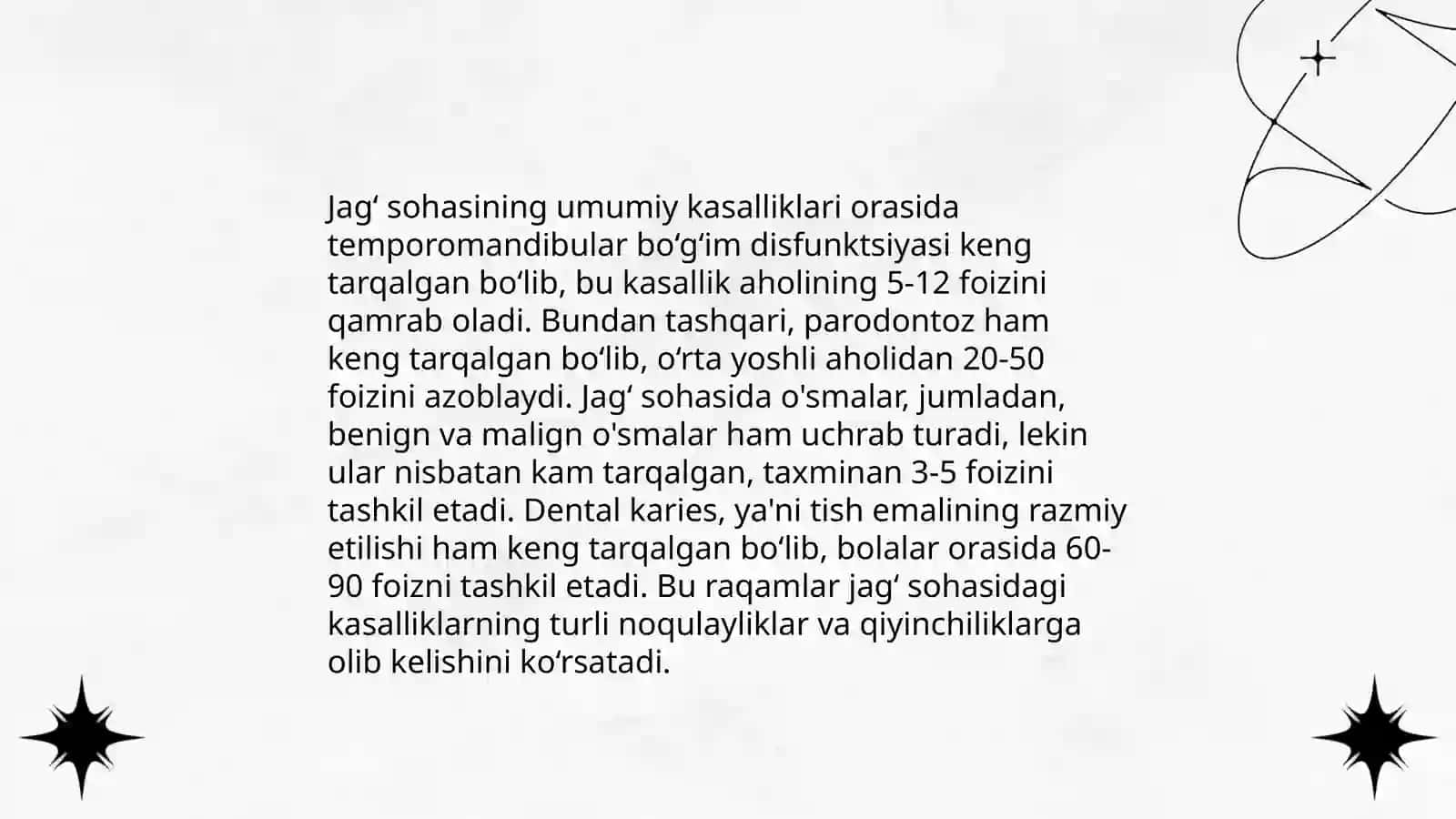 Yuz jağ soxasining yaliğlanish kasaliklari 4