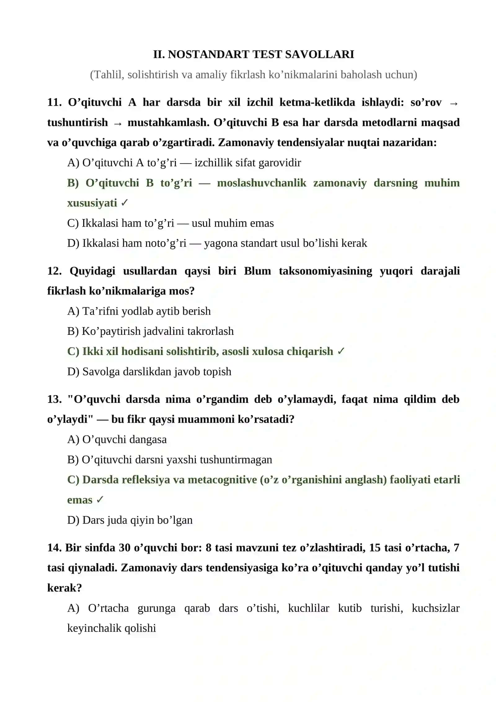 DARS RIVOJLANISHINING ASOSIY TENDENSIYALARI 4