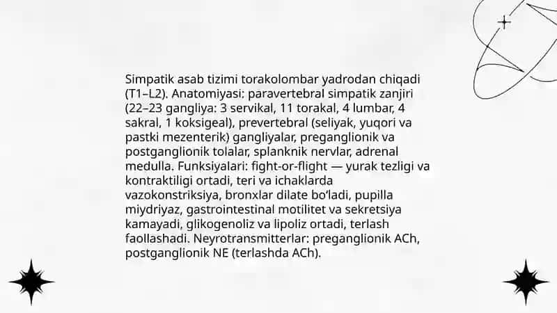 Vegetativ asab sistemasi Sevinch 4