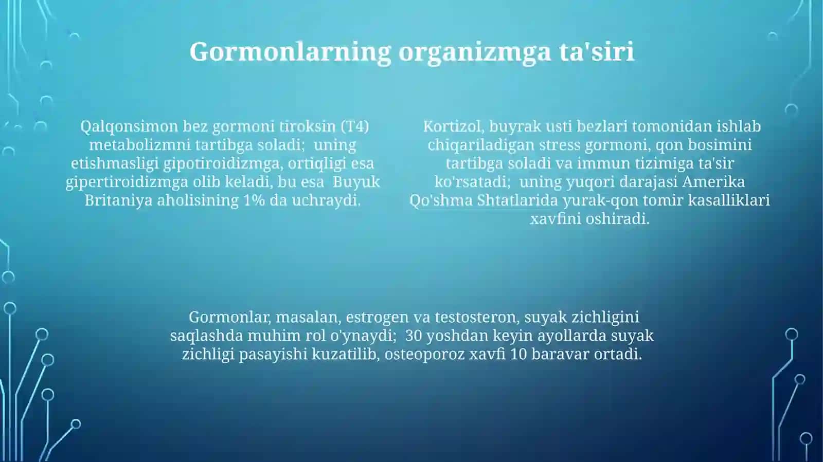 Jinsiy bezlar faoliyati 4
