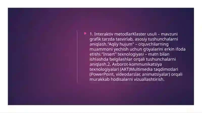 Tabiiy fanlardan samarali foydalanish 4