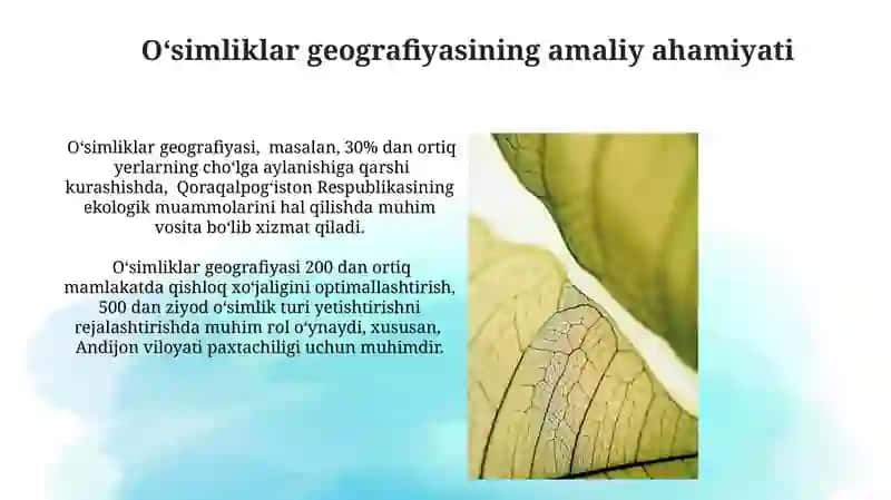 Oʻsimliklar geografiyasi asoslari 4