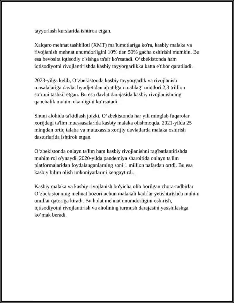 SHAXSNING MALAKA VA ODATLARI 4
