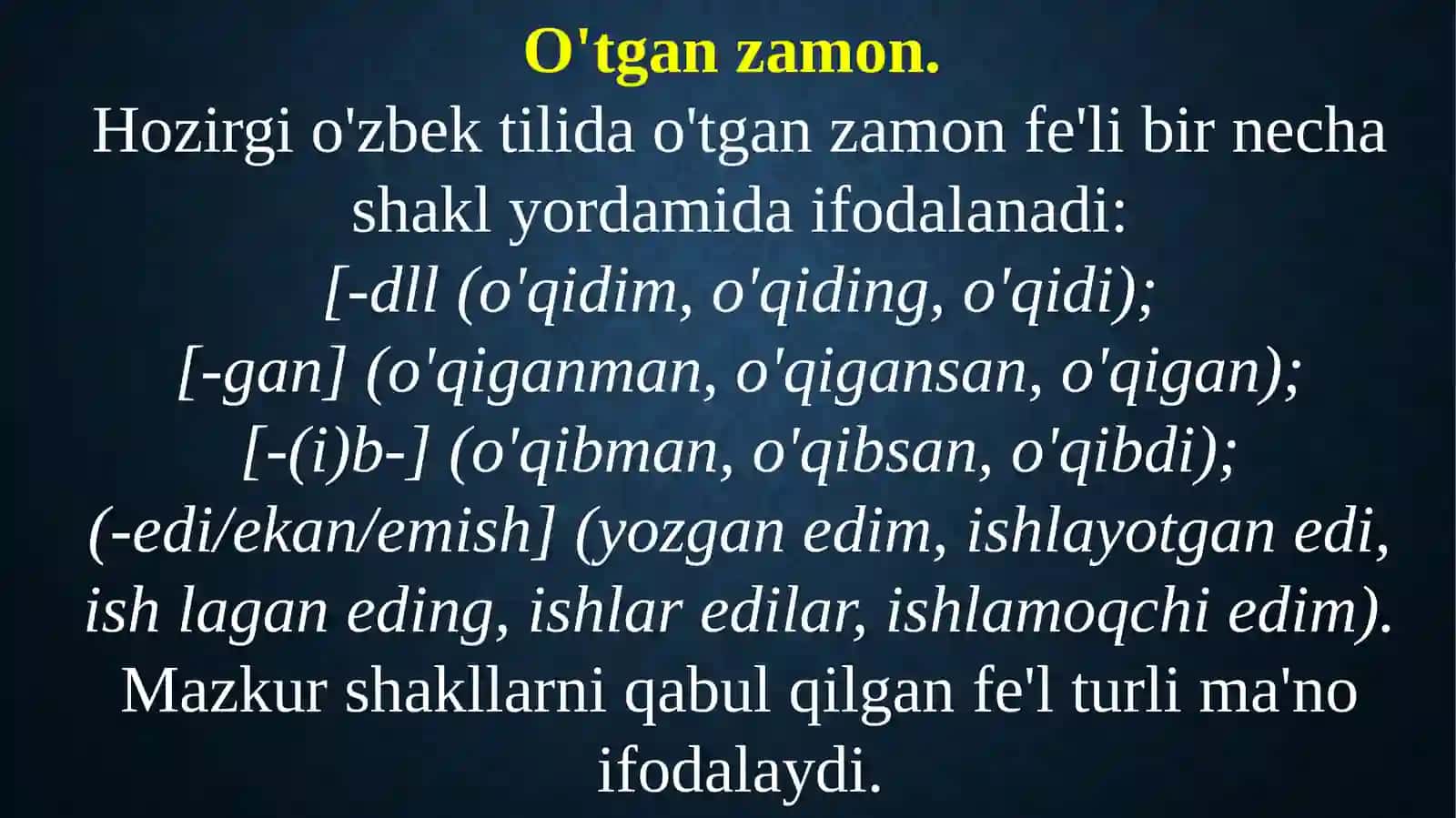 FE'LNING ZAMON, MAYL VA SHAXS-SON QO'SHIMCHALARI 4