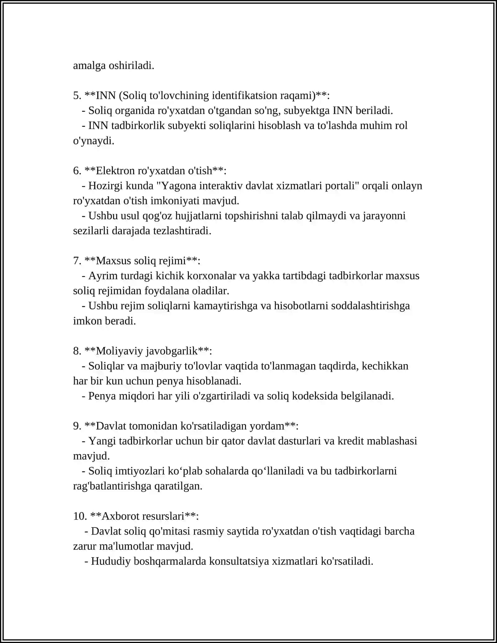 SOLIQ MAJBURIYATINI BAJARISH 4