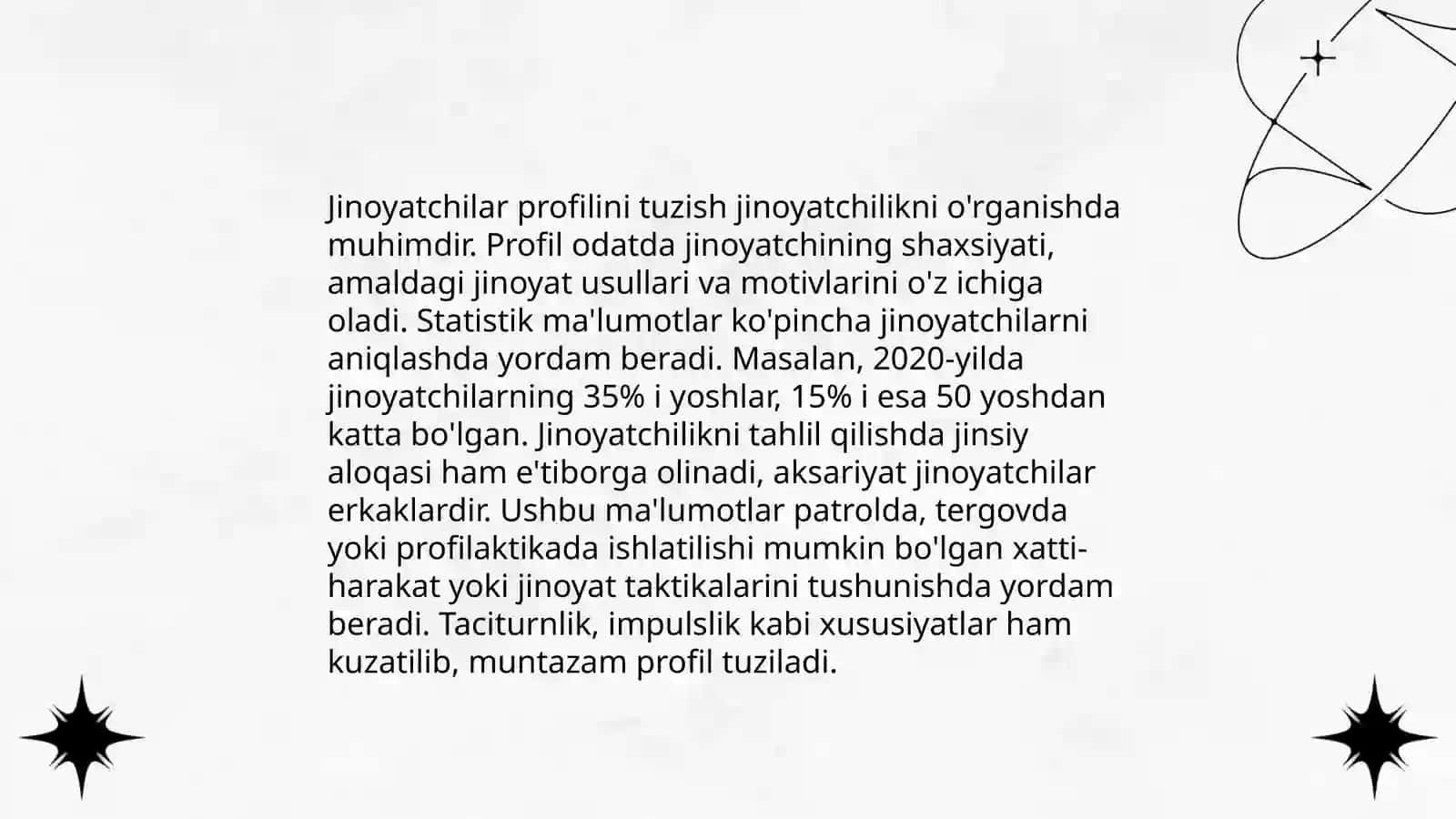 Jinoyatni aniqlashning psixologik xususiyatlari 4