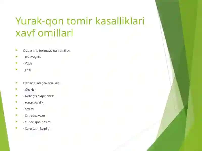 Talabalarda yurak-qon tomir kasalliklari xavf omillarini aniqlash 4