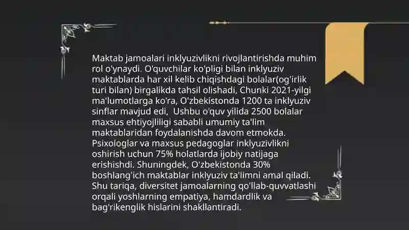 Inklyuziv ta'lim muhitini yaratishda maktab jamoasining ishtiroki-Tanni Grey-Thompson 4