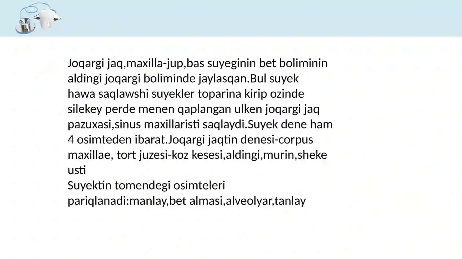 Joqari ham Tomengi jaq haqqinda. 4