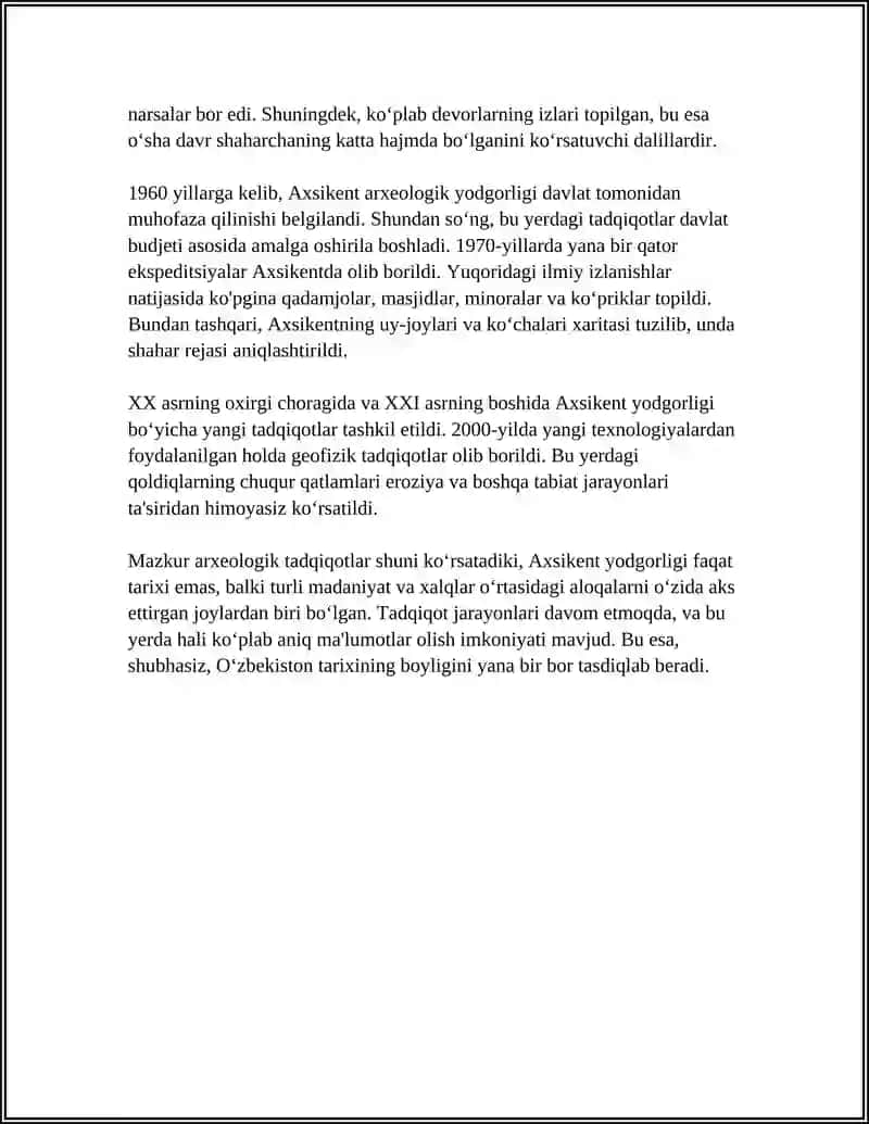 AXSIKENT ARXEOLOGIK YODGORLIGI 4
