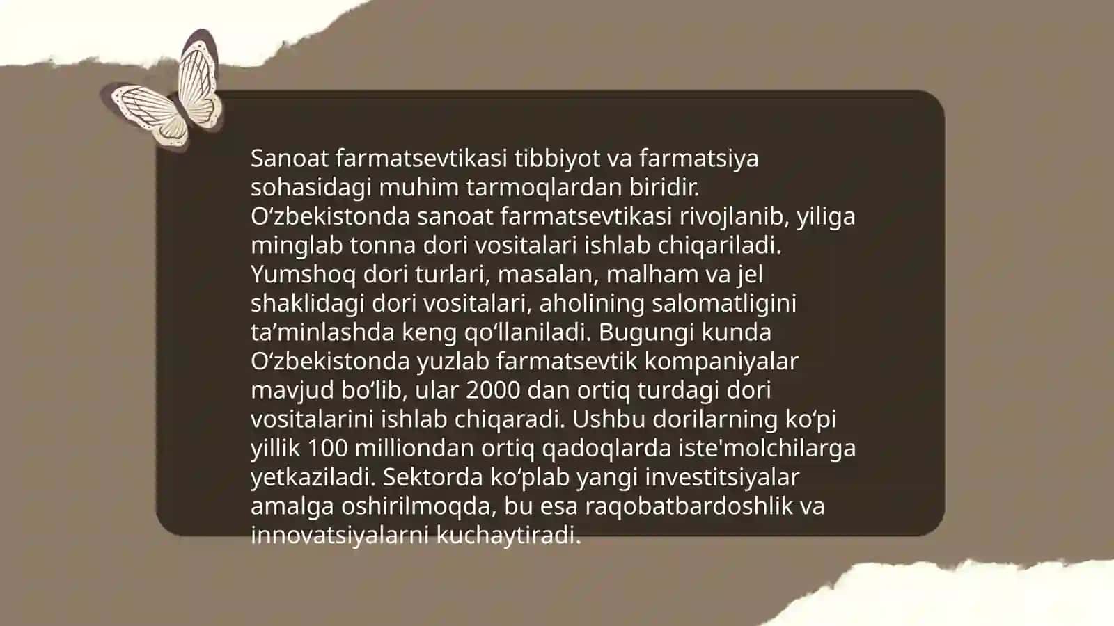 Dori Vositalarining Sanoat Miqyosida Ishlab Chiqarilishi 4