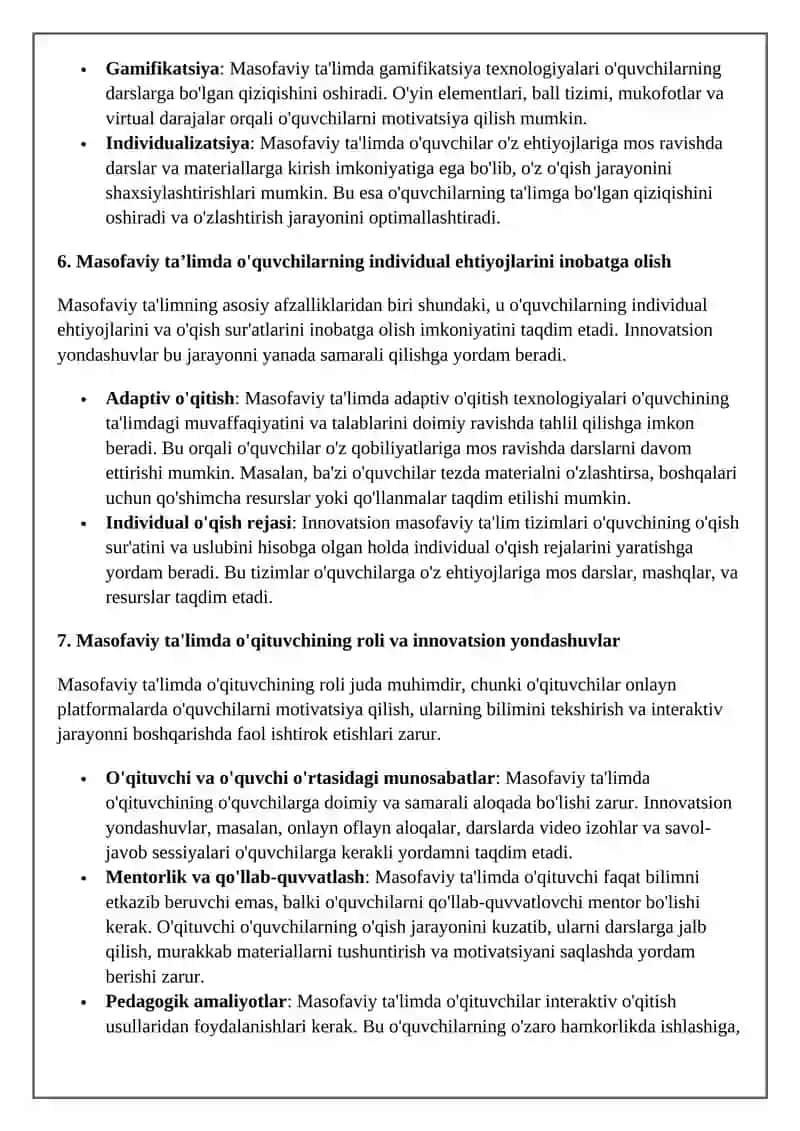 Masofaviy ta'limda innovatsiyaning roli 4