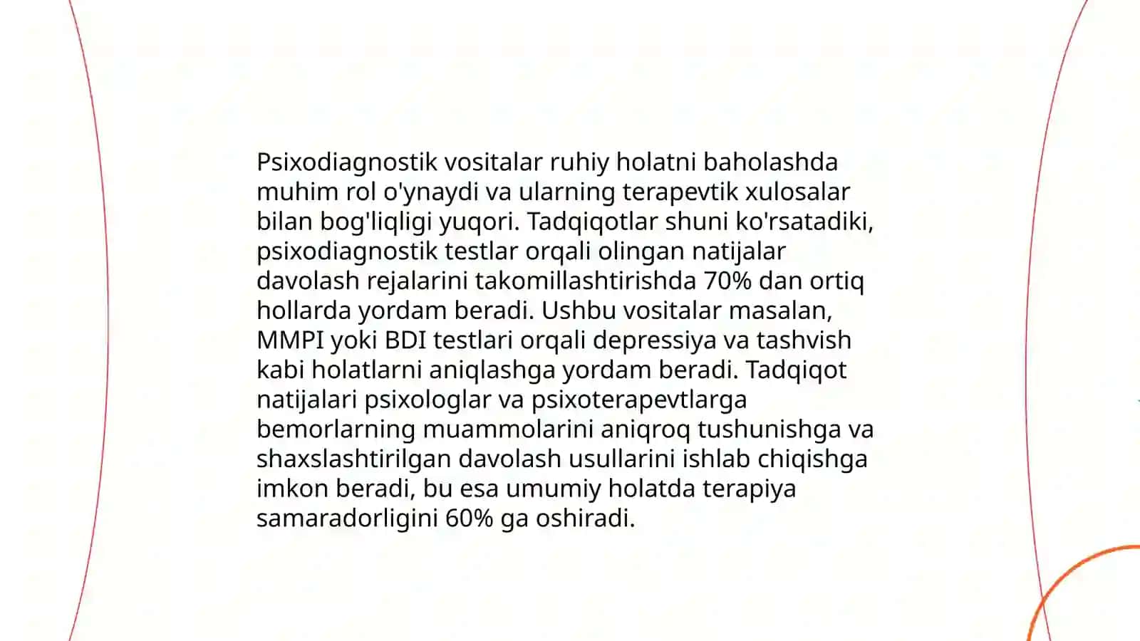 Psixodiagnostika va psixoterapiya o'rtasidagi boĝlanishlar 4