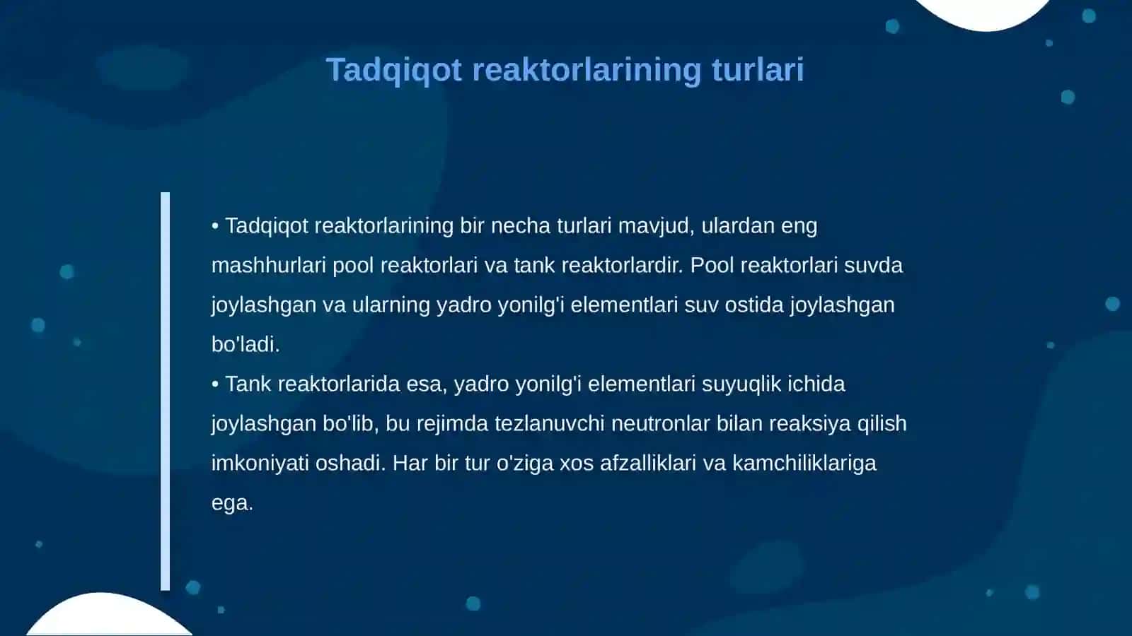 Tadqiqot reaktorlari 4