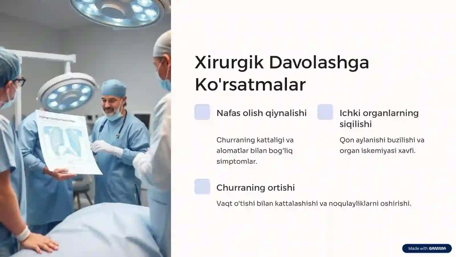 Diafragma Churralari Xirurgiyasi: Kirish 4