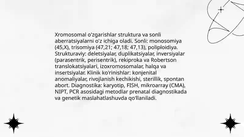 Odamlar genetikasining o'rganish usullari 4