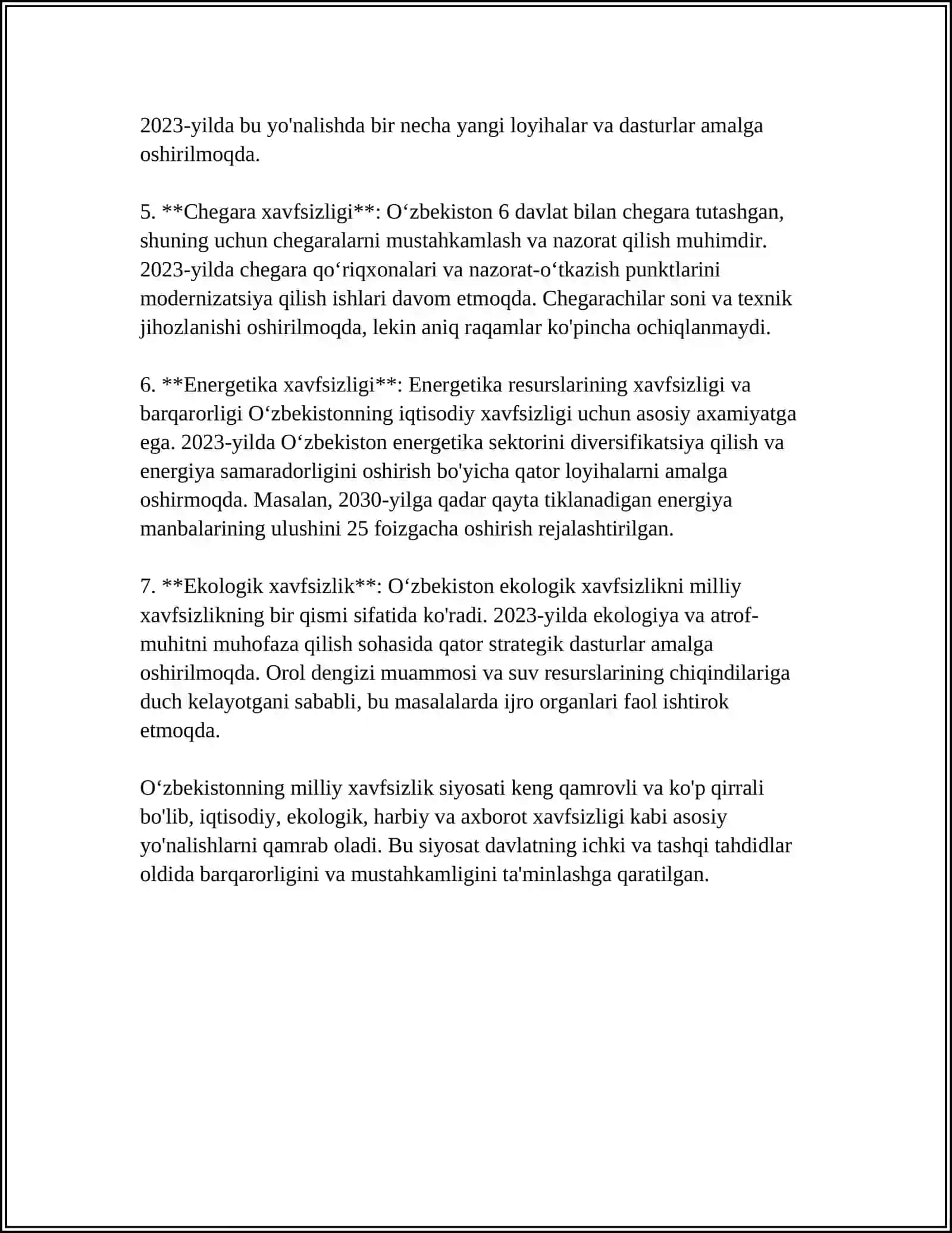 ÓZBEKISTON BOSHQARUVI HAVFSIZLIGI 4
