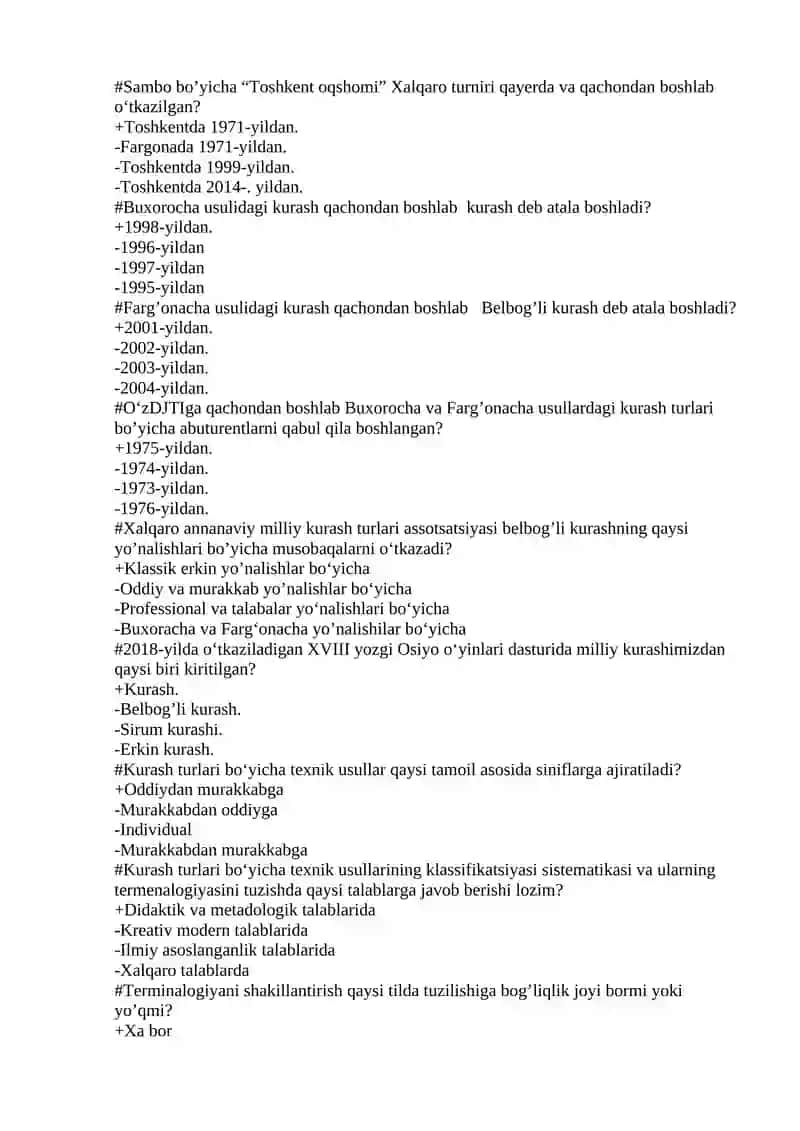 Kurash turlari to’g’risida tarixiy ma’lumotlar 4