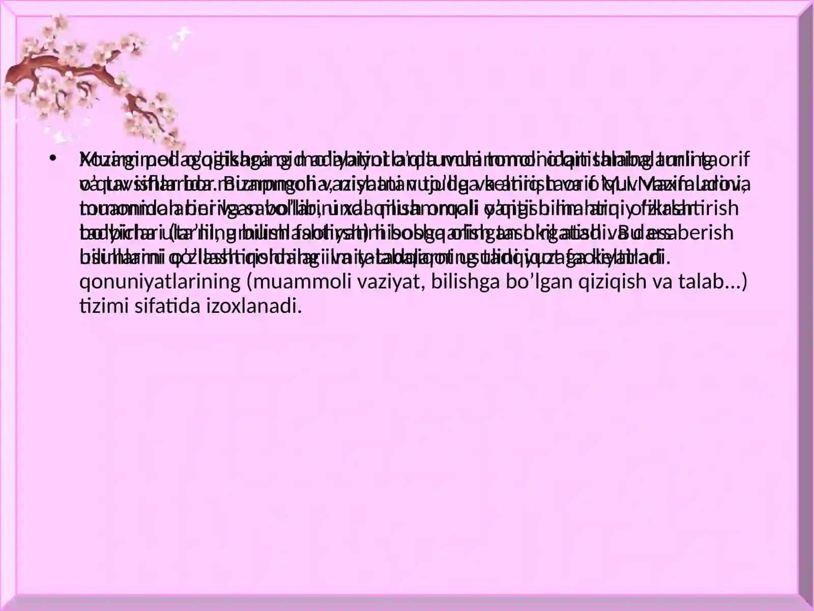 Muammoli o'qitish texnologiyasi 4