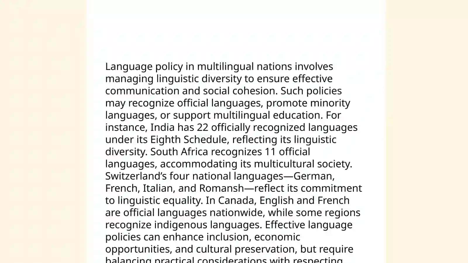 National languages 4