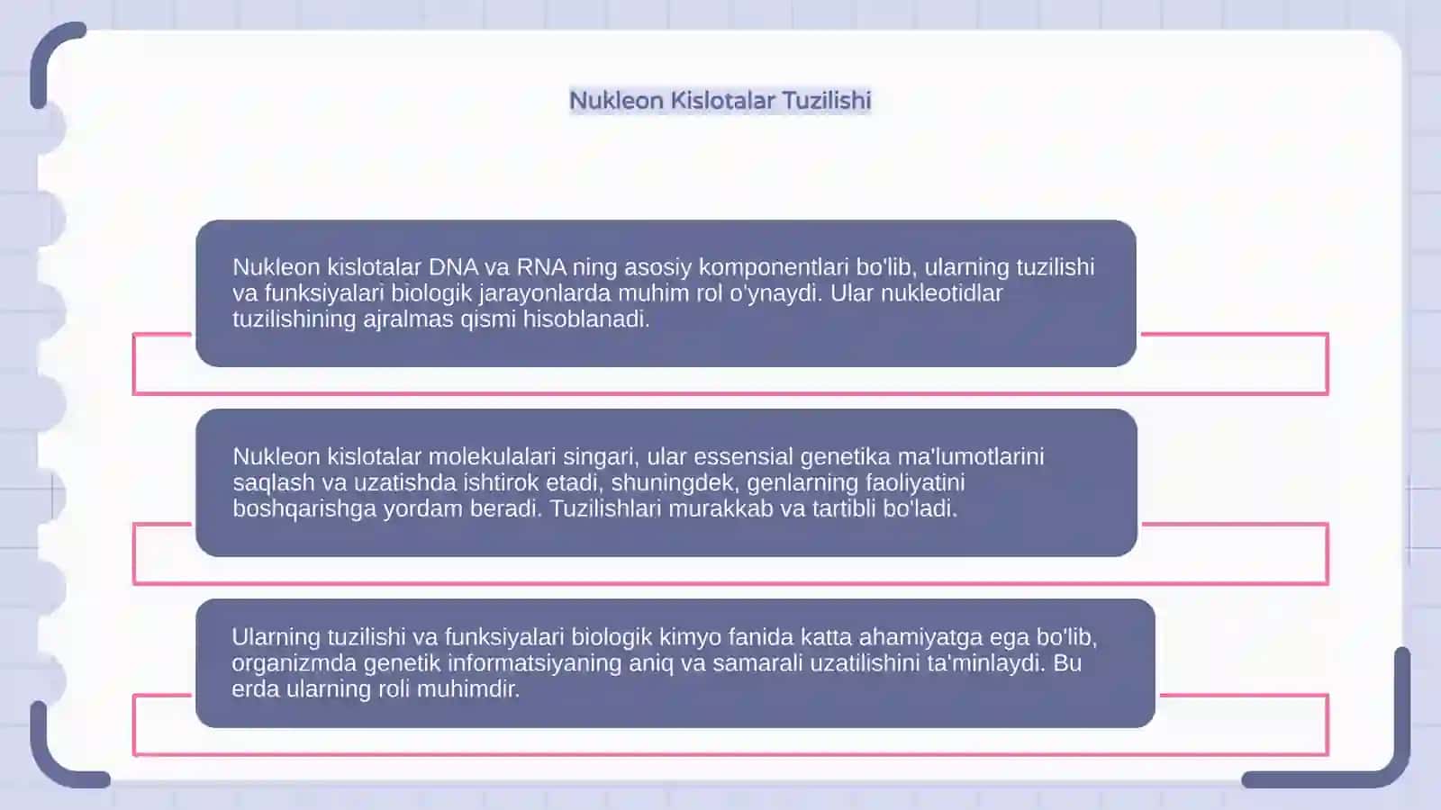 Nukleon kislotalar tuzilishi va funksiyalari 4