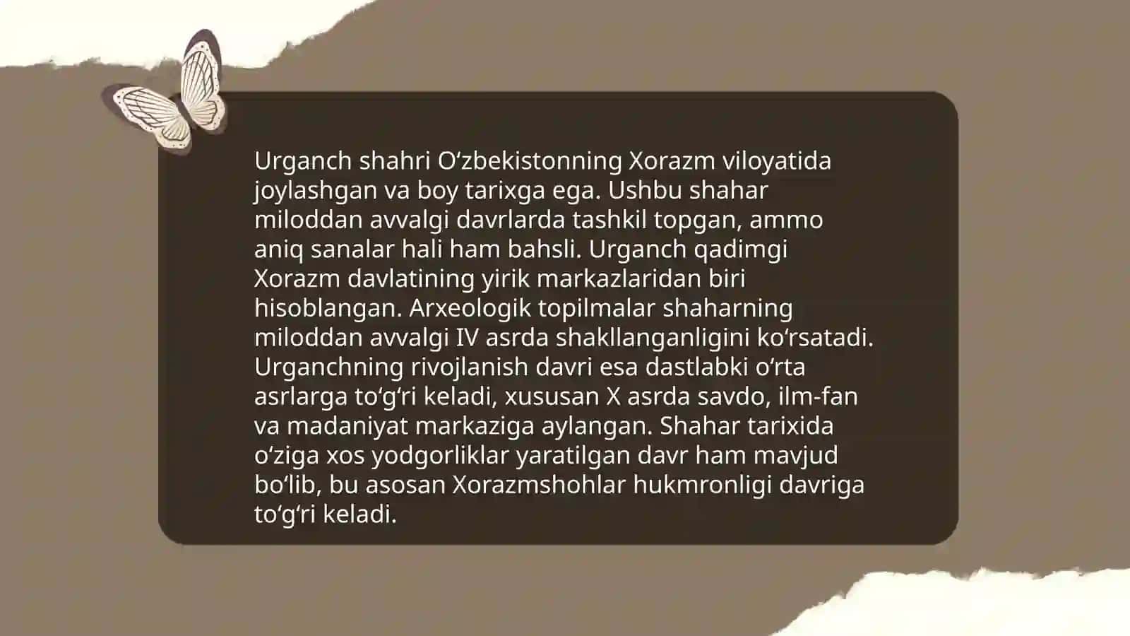 Urganch tarixi haqida 4