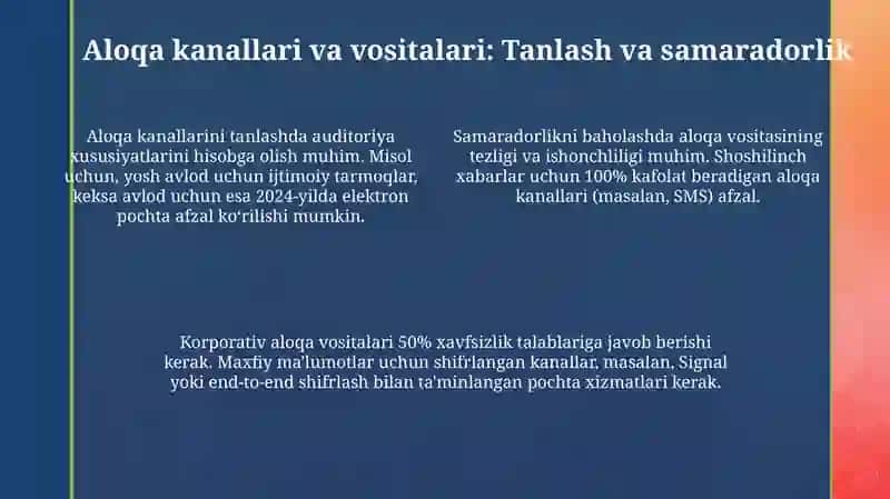 Tashkilotdagi moloqat tizimi 4