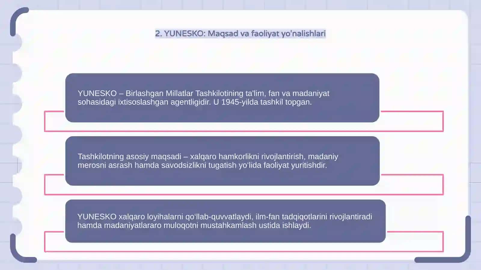 BMT YUNESKO va YUNESEF MDH SHXT NATO tashkilotlari 4