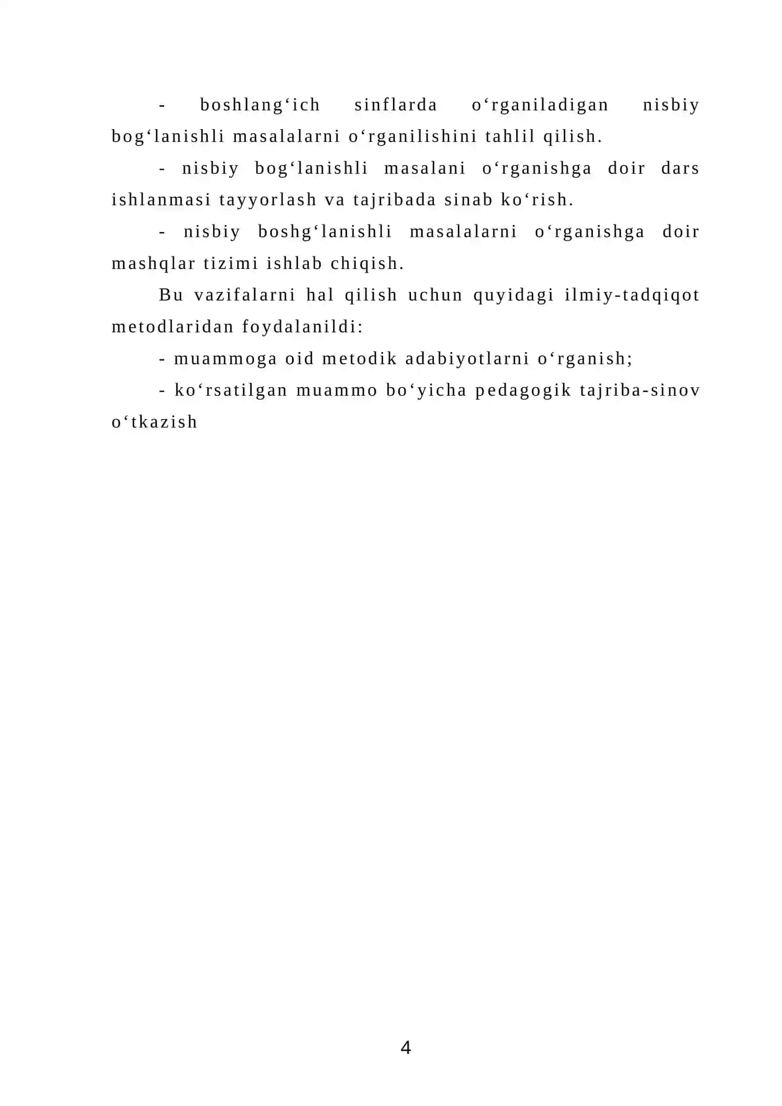MIQDORLARNING NISBIY BOG‘LIQLIGIGA DOIR MASALALAR USTIDA ISHLASH 4