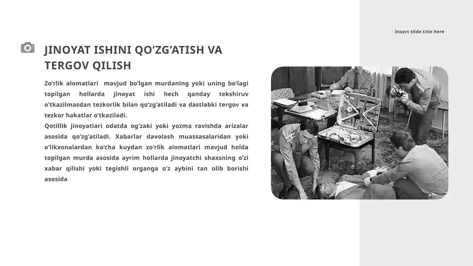 Kriminalistika. qotillik jinoyatini tergov qilish 4