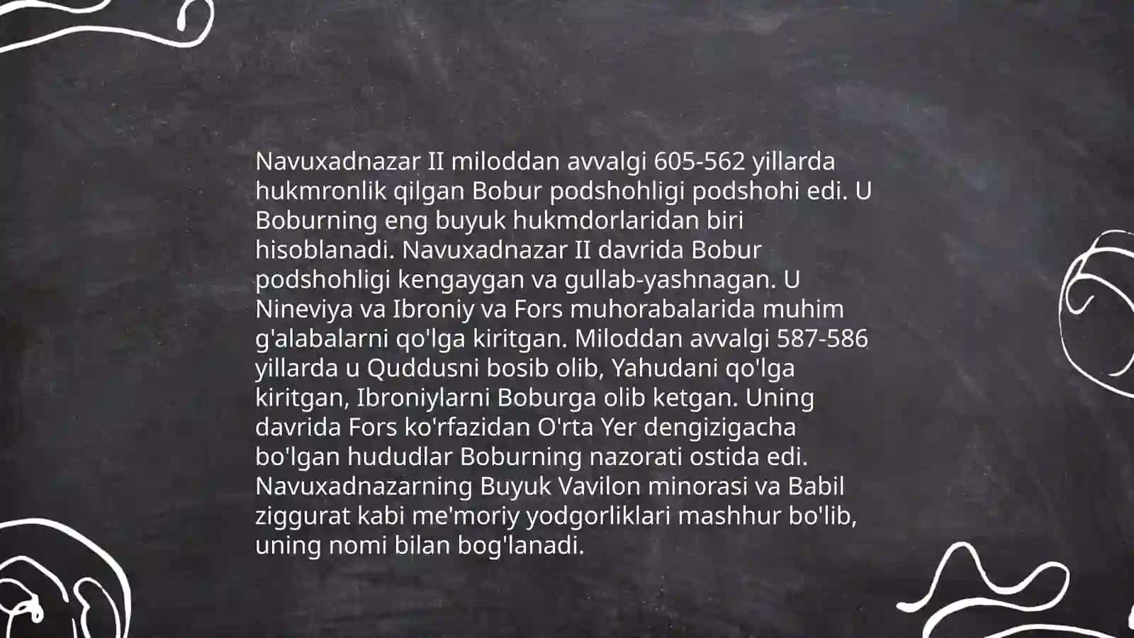 Nabukadnezar II davri Bobil tarixi 4