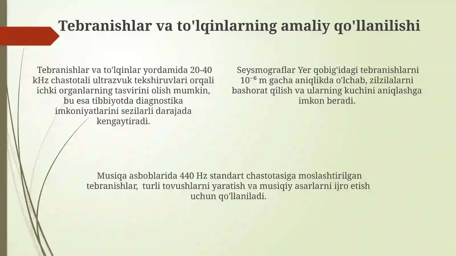 Tebranishlar va tolqinlar 4