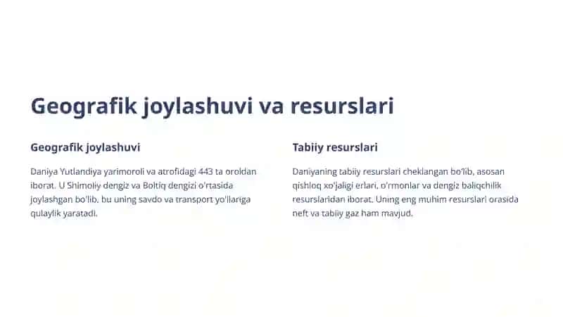 Daniya davlatining iqtisodiyoti 4