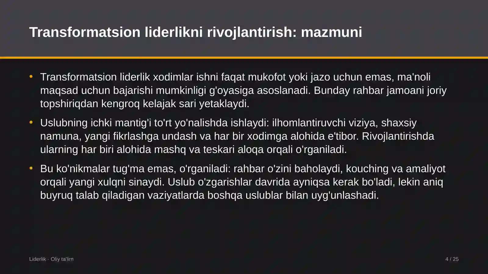 Echkichilikda transformatsion liderlikni rivojlantirish 4