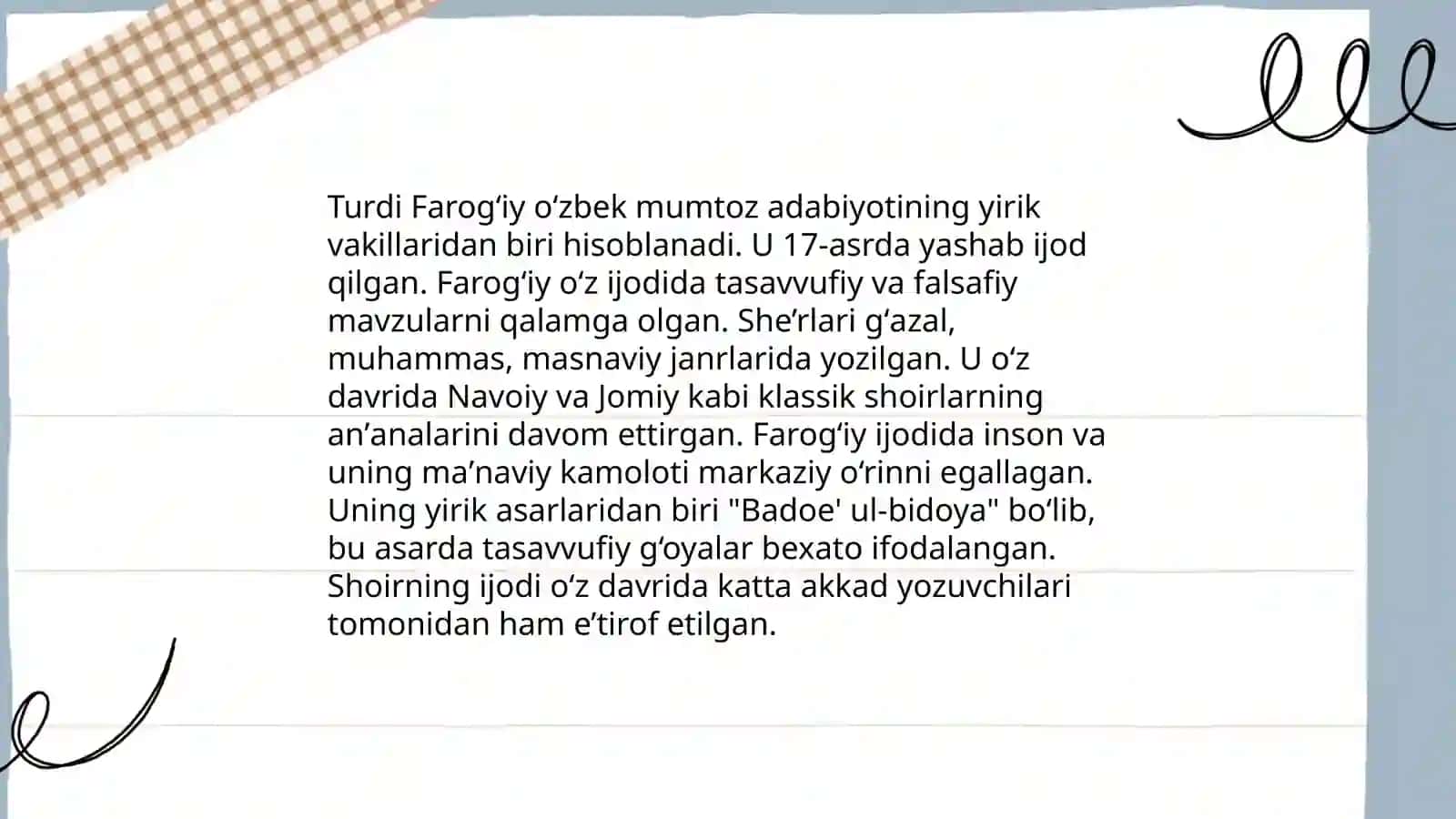 Turdi Farogʻiy adabiy merosi 4