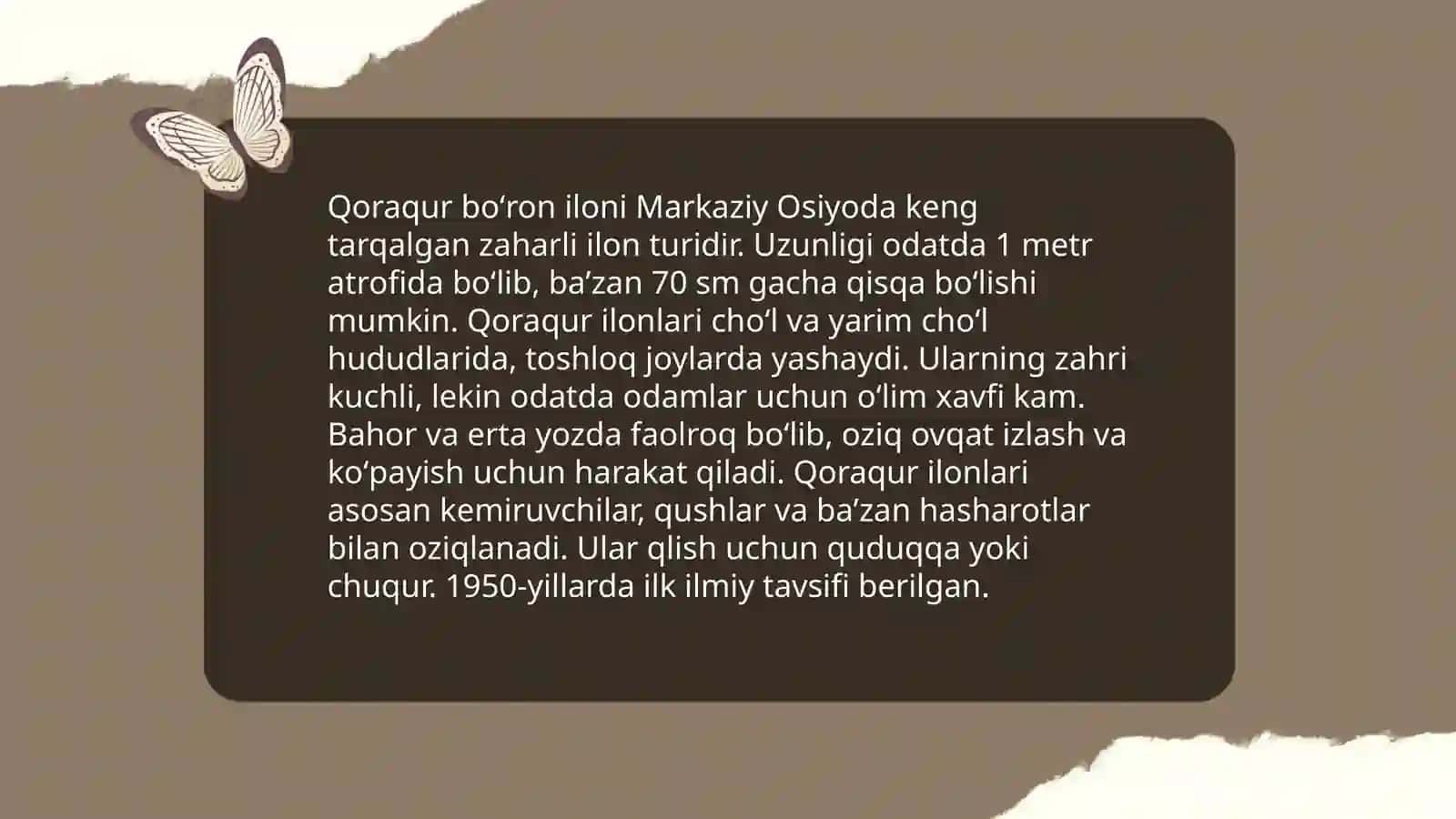 Oʻzbekistoning zaharli ilonlari 4