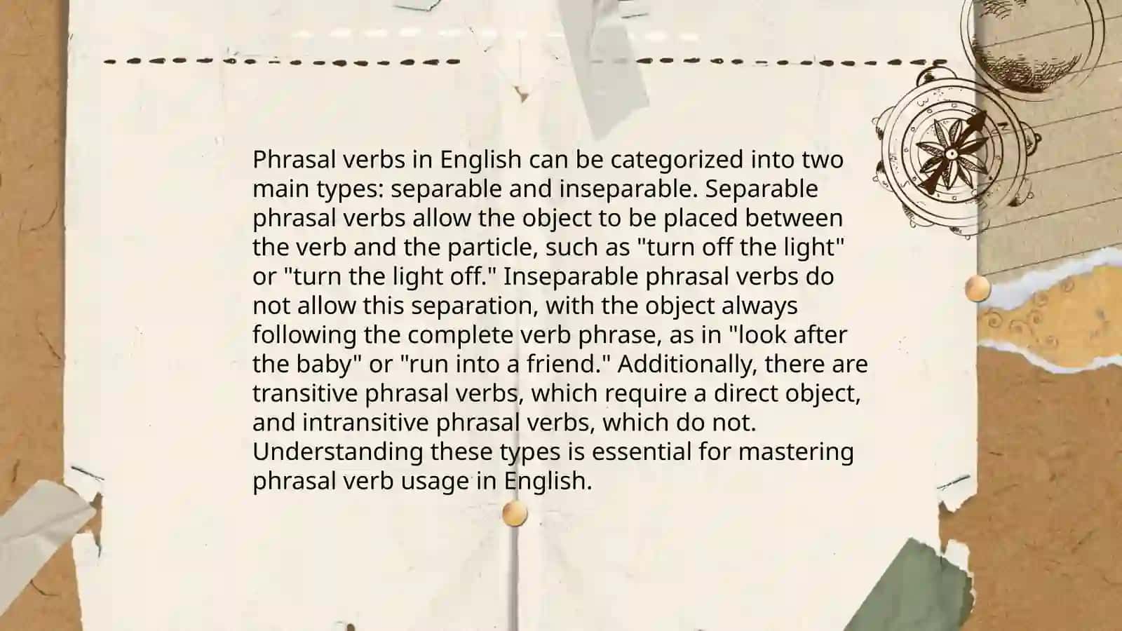 Phrasal verb 4