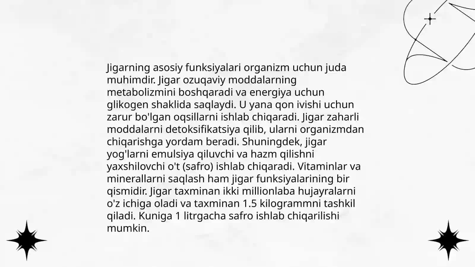 Jigar va uning funksiyasi 4