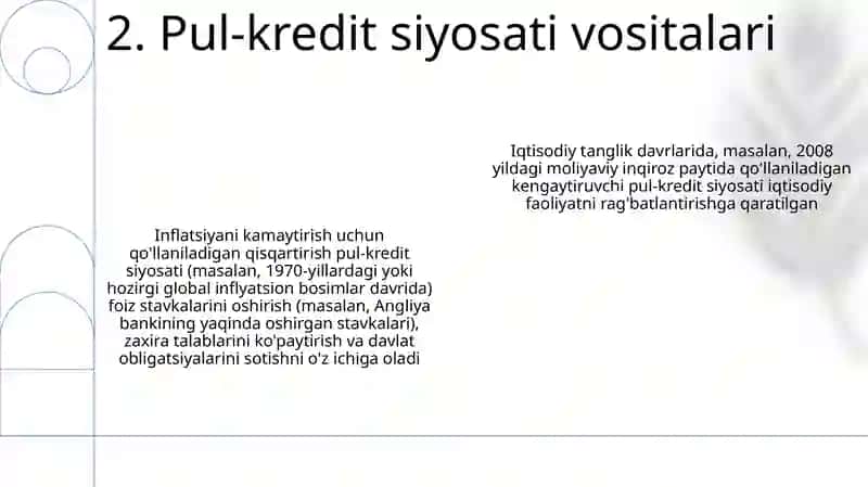Pul kiridit siyosati 4